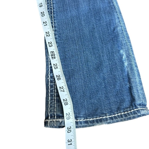 Rock Revival Jen Boot Cut Low Rise Blue Jeans Flap Pockets Women’s - Picture 6 of 10